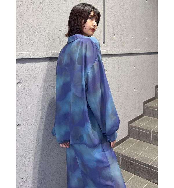 MURUA「ニュアンスシアーシャツ【セットアップ着用可】」|シャツ・ブラウス|