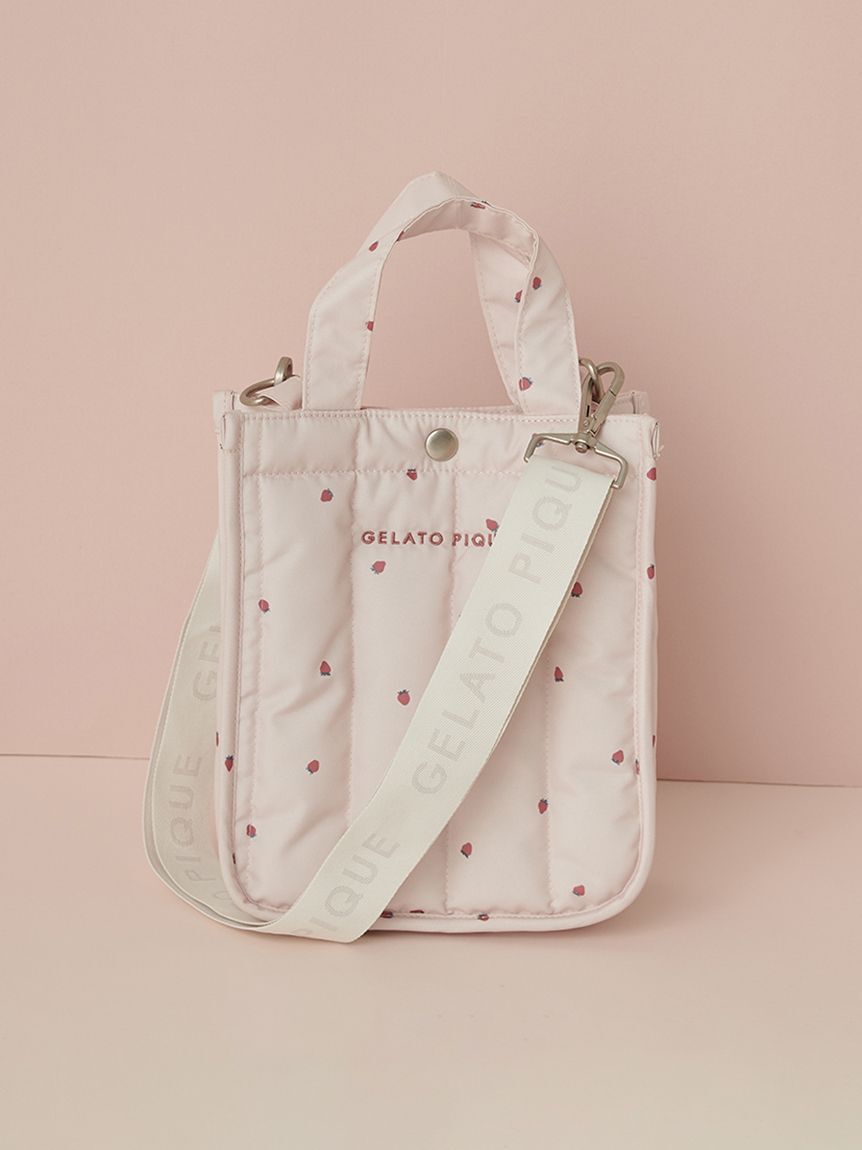  GELATO PIQUE CAT&DOG「【CAT&DOG】【販路限定商品】ストロベリーキルティングお散歩バッグＳ」|その他|PNK