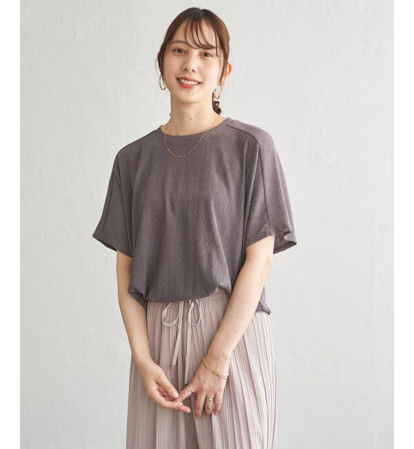 ikka「ジャガードドルマン裾タックプルオーバー」|その他|