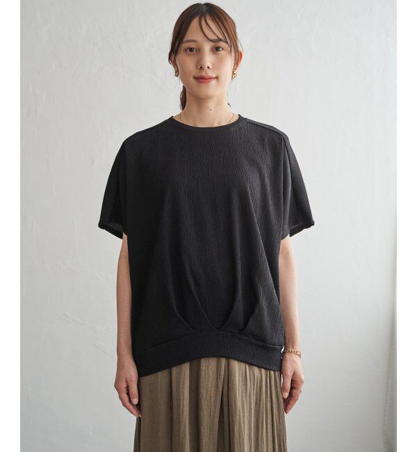 ikka「ジャガードドルマン裾タックプルオーバー」|その他|