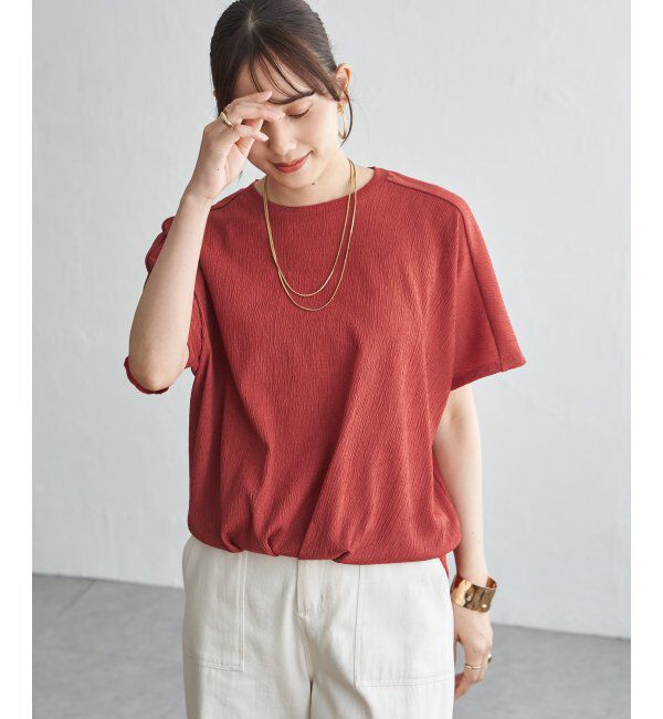 ikka「ジャガードドルマン裾タックプルオーバー」|その他|