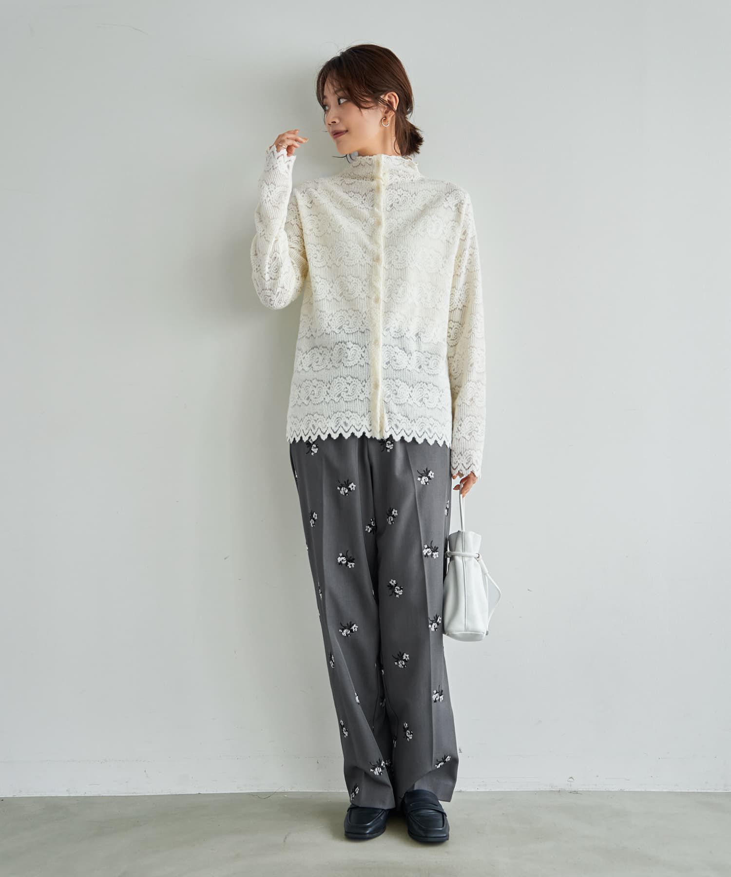 STYLE DELI「【LUXE】前開きふんわりレースブラウス」|シャツ・ブラウス|
