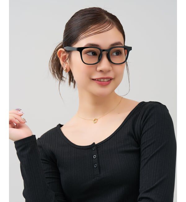  「ウェリントン型 メガネ | 軽量 伊達めがね・度付き ユニセックス Zoff  レンズ交換券付」|メガネ|