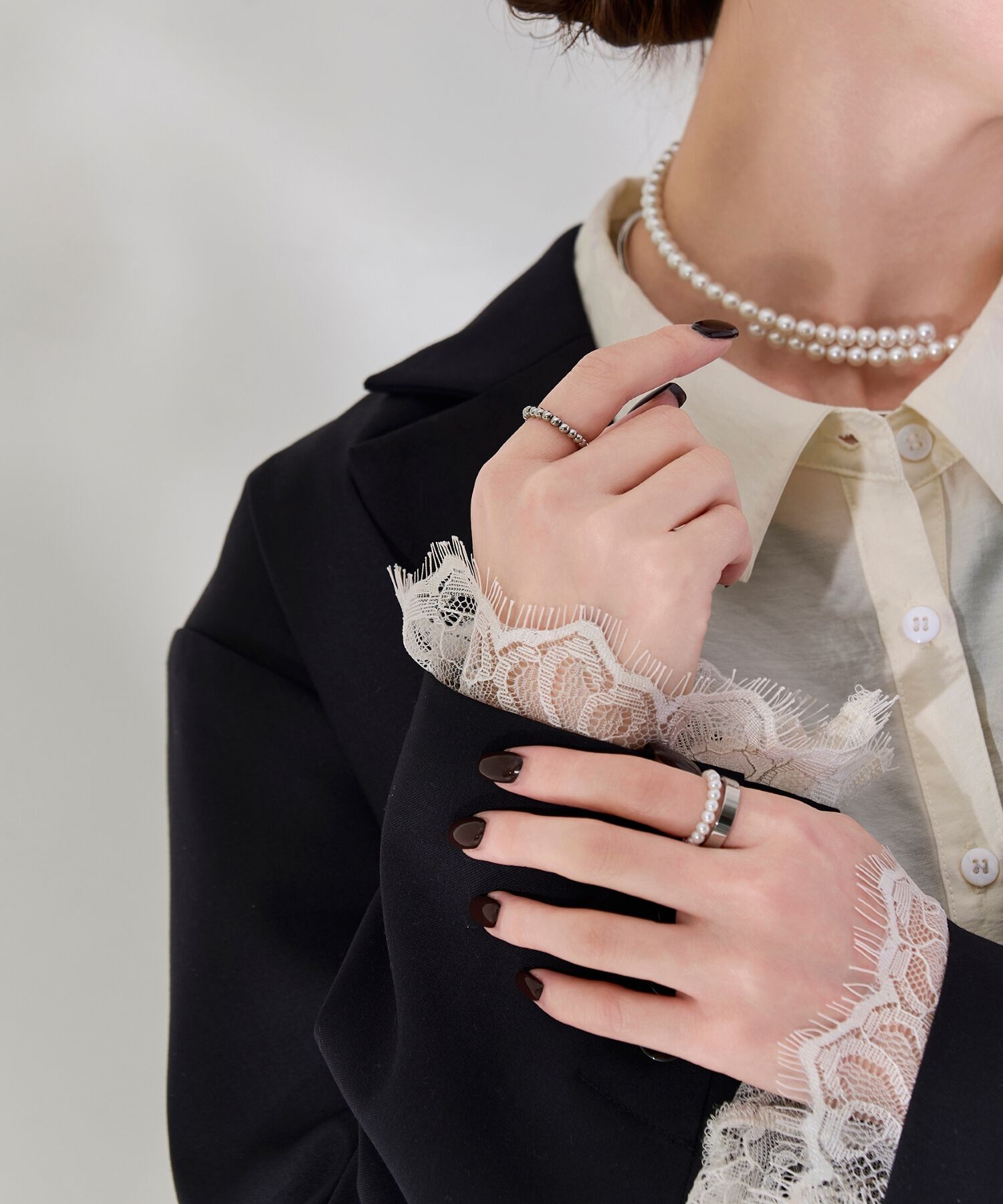 Phoebe「【伸びるリング・金属アレルギー対応】バブルフィットリング　シルバー」|リング|