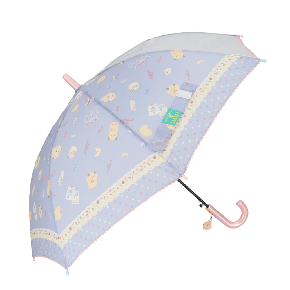 BACKYARD FAMILY「傘 子供用 女の子 通販 長傘 キッズ 50cm 50センチ かわいい グラスファイバー骨 丈夫」|傘|パープル1