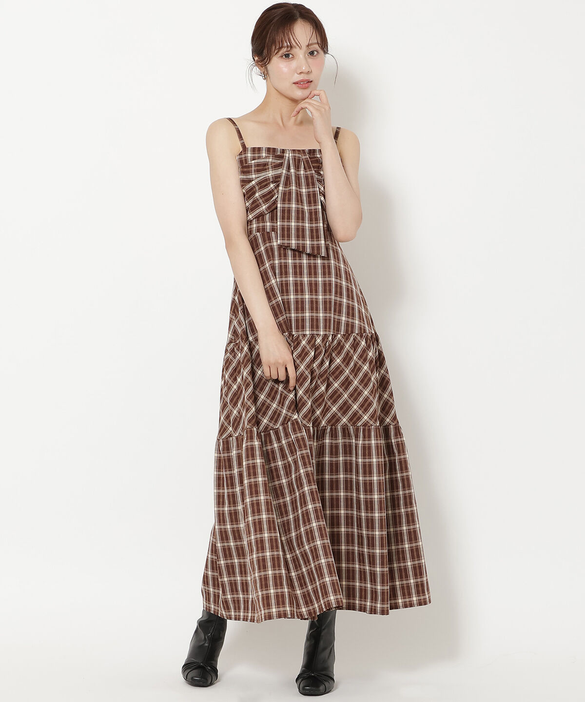 WILLSELECTION「リボンティアードキャミワンピース」|ワンピース|