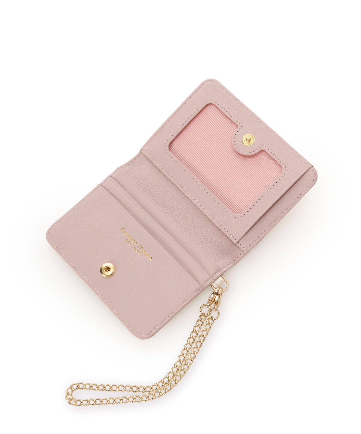 Samantha Thavasa Petit Choice「バイカラーリボンビジューパスケース」|定期入れ|