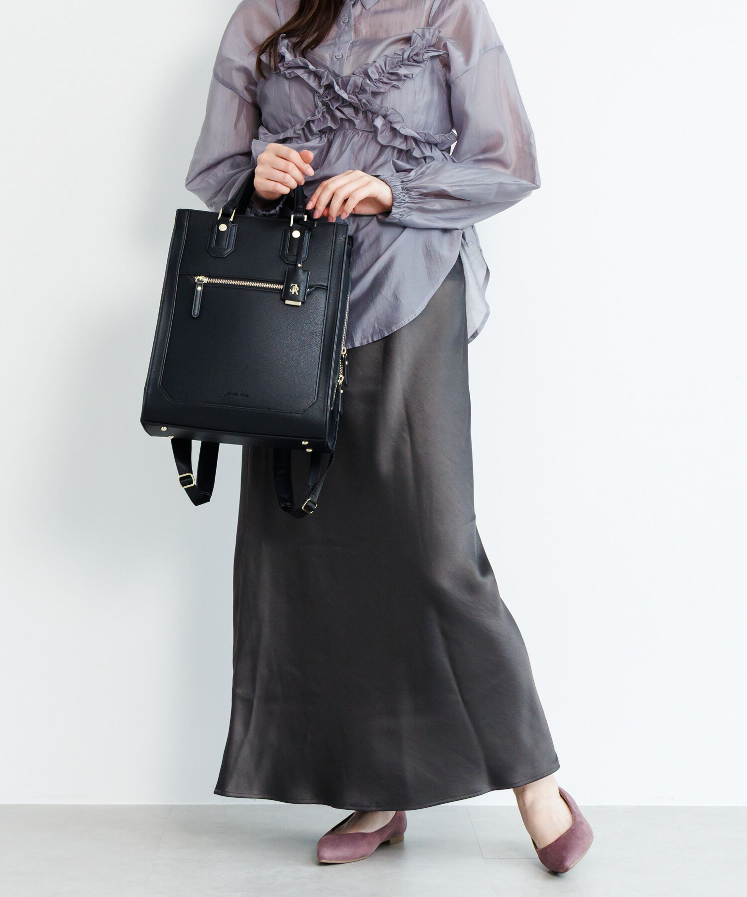 Jewelna Rose「リュックサック きれいめ スクエア Jewelna Rose アリゼ リュック A4サイズ 16301」|リュック|
