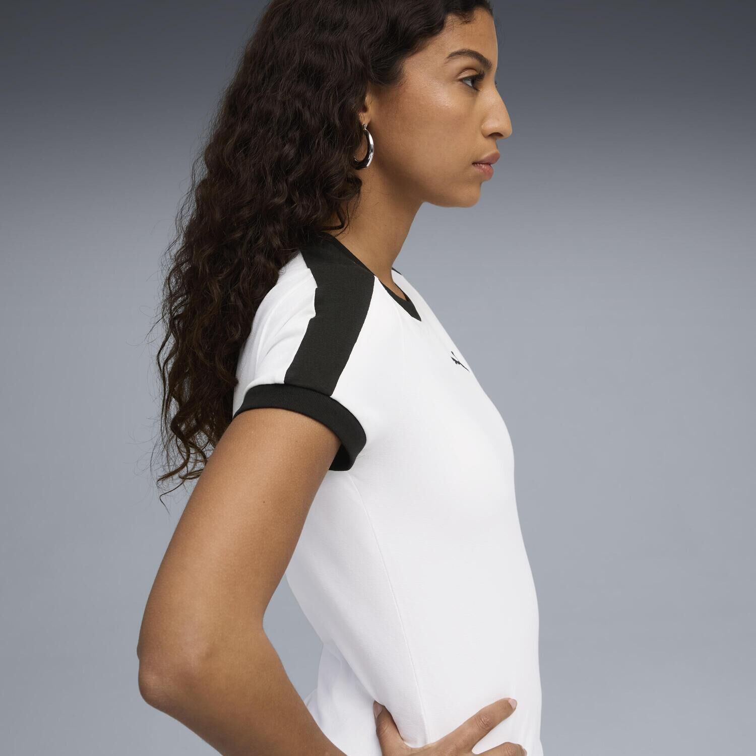PUMA「【PUMA ｳｪｱ】W T7 SLIM TEE」|Tシャツ・カットソー|
