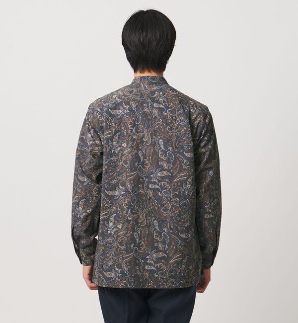 UNITED ARROWS「ペイズリー バンドカラー チョアシャツ」|シャツ・ブラウス|