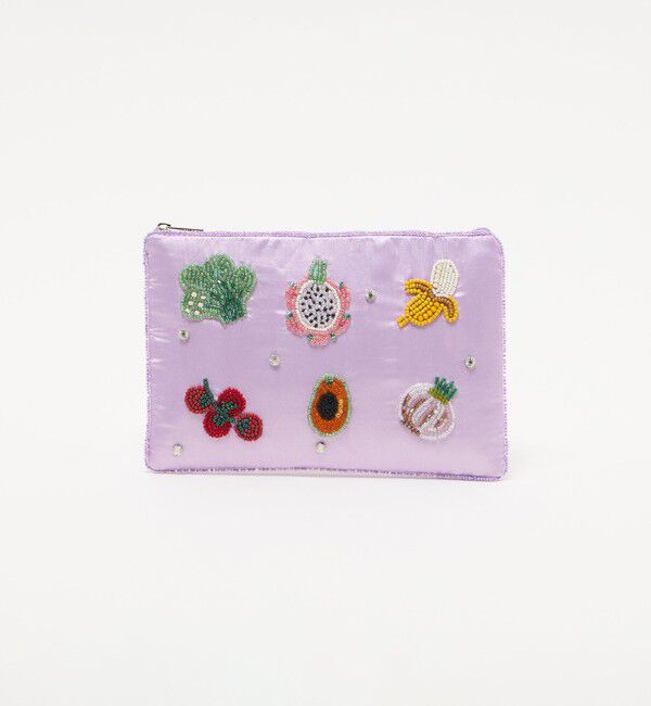 Style for Living「エンブロイダリー モチーフ フラットポーチ」|ポーチ|LILAC