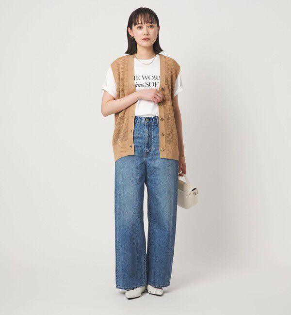 UNITED ARROWS green label relaxing「ペーパー ニット ジレ ウォッシャブル」|ベスト・ジレ|