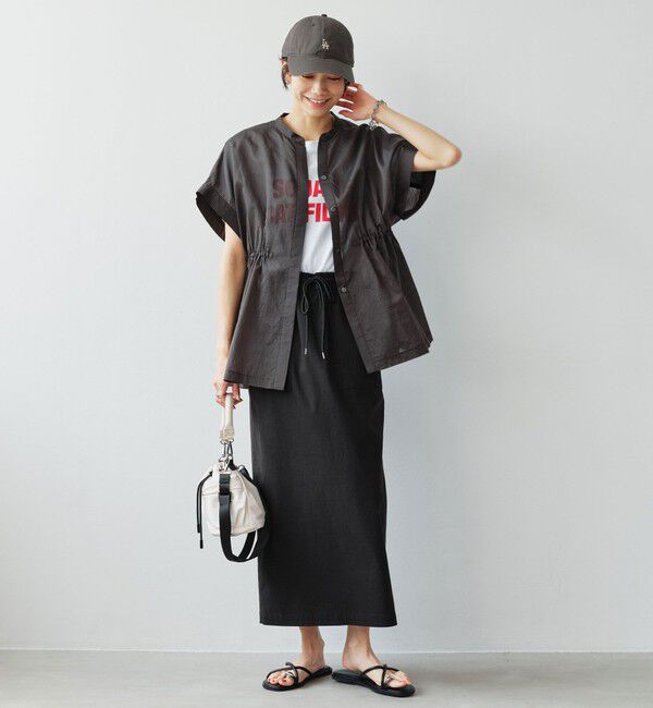 UNITED ARROWS green label relaxing「【結論シリーズ】ギャザーハイウエストブラウス」|シャツ・ブラウス|