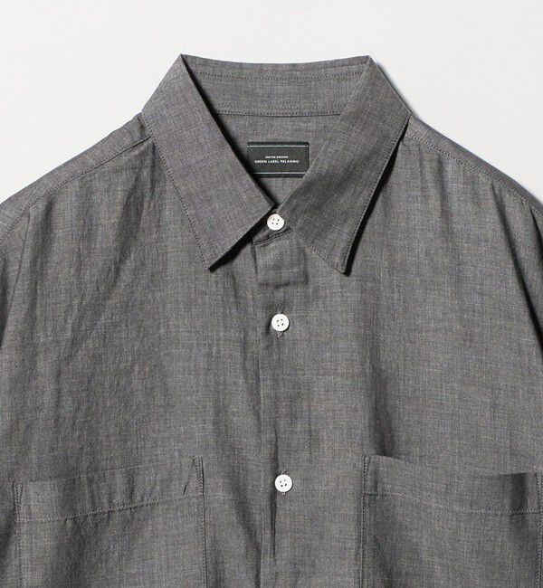 UNITED ARROWS green label relaxing「2.25オンス デニム レギュラーカラー 半袖 シャツ」|シャツ・ブラウス|