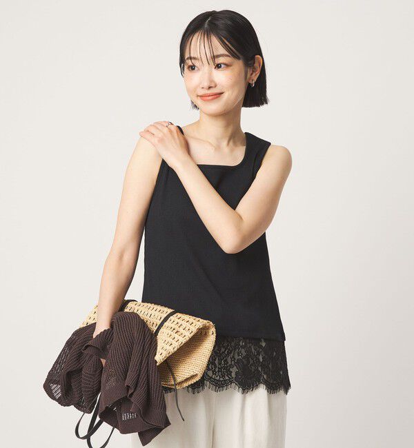 UNITED ARROWS green label relaxing「スソ レース タンクトップ」|タンクトップ|