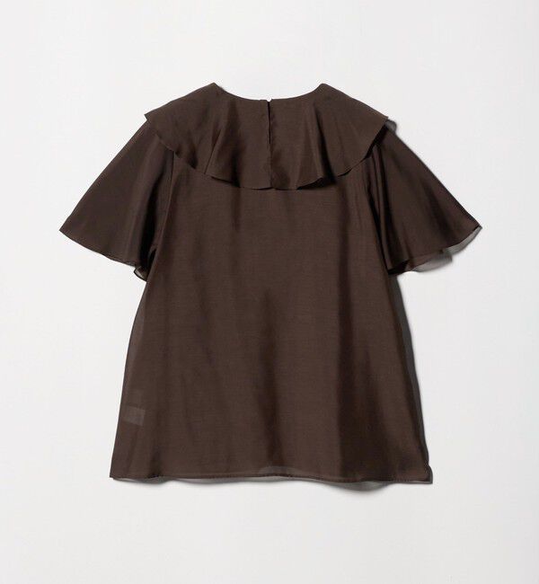 UNITED ARROWS green label relaxing「ラッフル フレア ショートスリーブ ブラウス」|シャツ・ブラウス|