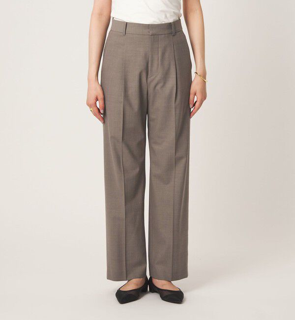 UNITED ARROWS green label relaxing「［size SHORT/TALLあり］カチリラ ストレート パンツ ウォッシャブル ストレッチ」|スラックス|