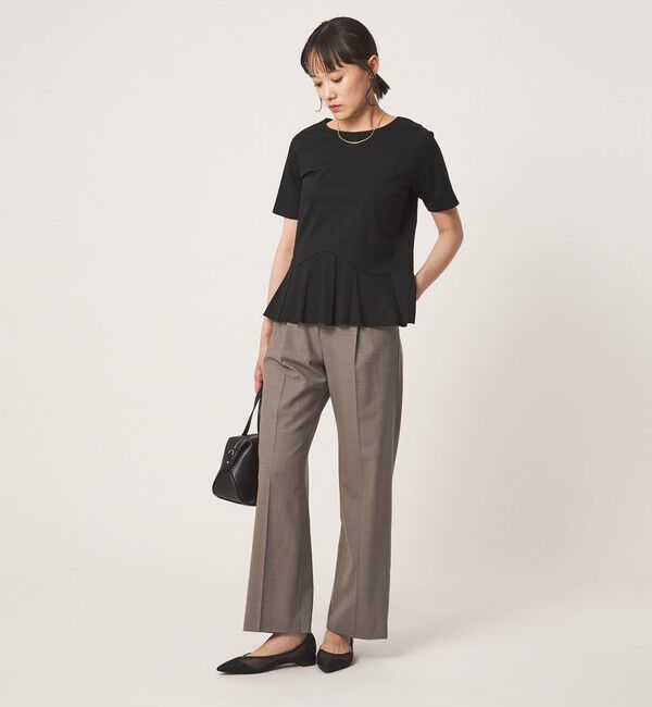 UNITED ARROWS green label relaxing「［size SHORT/TALLあり］カチリラ ストレート パンツ ウォッシャブル ストレッチ」|スラックス|