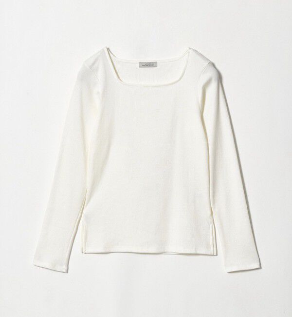 UNITED ARROWS green label relaxing「ブライトリブ スクエアネック ロングスリーブ カットソー」|Tシャツ・カットソー|