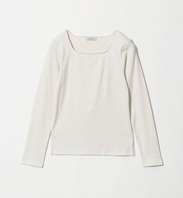 UNITED ARROWS green label relaxing「ブライトリブ スクエアネック ロングスリーブ カットソー」|Tシャツ・カットソー|