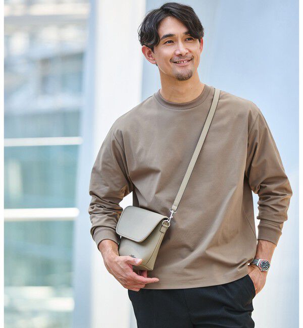 UNITED ARROWS green label relaxing「【WEB限定】JUST fit クリーン カノコ ワイド クルーネック 長袖 Tシャツ -抗菌-」|Tシャツ・カットソー|MOCA