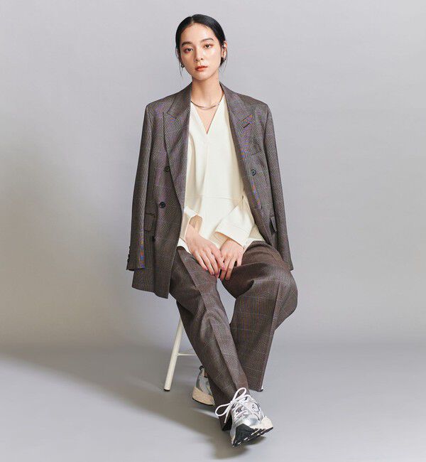BEAUTY&YOUTH UNITED ARROWS「【WEB限定 Wardrobe DAILY MINIMAL】ペプラム Vネックプルオーバーカットソー」|Tシャツ・カットソー|
