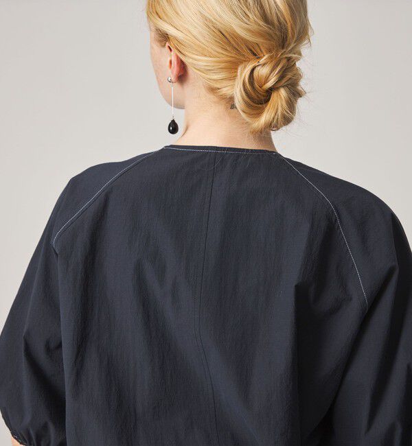 STEVEN ALAN「＜Steven Alan＞クルーネック シュリンク ブラウス」|シャツ・ブラウス|