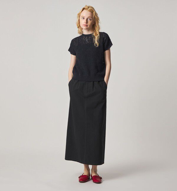 STEVEN ALAN「＜Steven Alan＞ハンド ニット ショートスリーブ プルオーバー」|ニット・セーター|