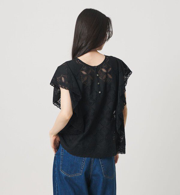 BEAUTY&YOUTH UNITED ARROWS「【WEB限定 Wardrobe DAILY MINIMAL】レース 2WAYブラウス ウォッシャブル」|シャツ・ブラウス|