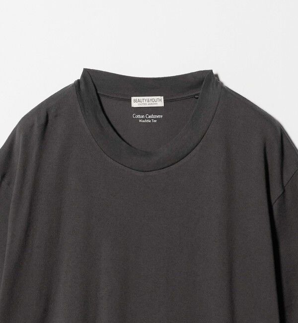 BEAUTY&YOUTH UNITED ARROWS「コットン カシミヤ クルーネック Tシャツ ウォッシャブル」|Tシャツ・カットソー|