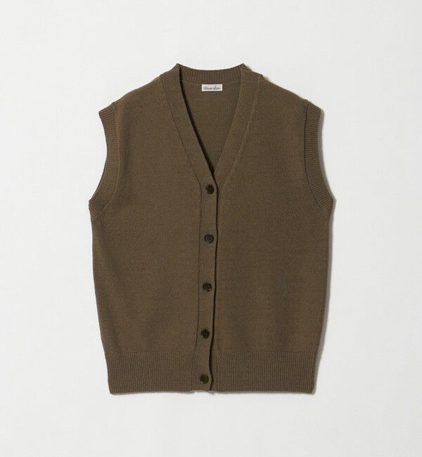 STEVEN ALAN「＜Steven Alan＞コットン ナイロン Vネック ベスト」|ベスト・ジレ|