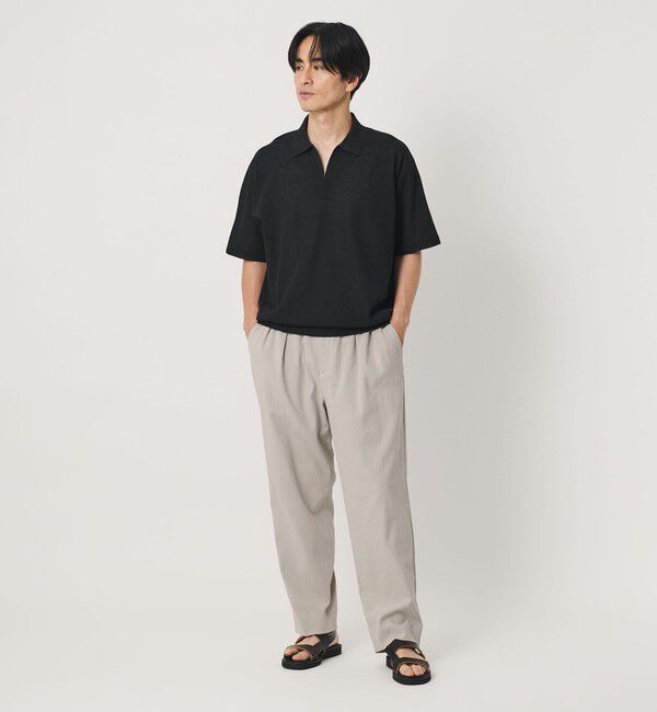 BEAUTY&YOUTH UNITED ARROWS「フラックス オックス バルーン イージー パンツ NO.9 ヨコストレッチ 吸水速乾 透け防止」|チノ|