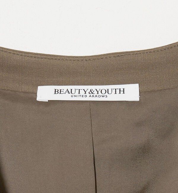 BEAUTY&YOUTH UNITED ARROWS「毛ポリエステルブレンド トロピカル カラーレスジャケット」|ノーカラージャケット|