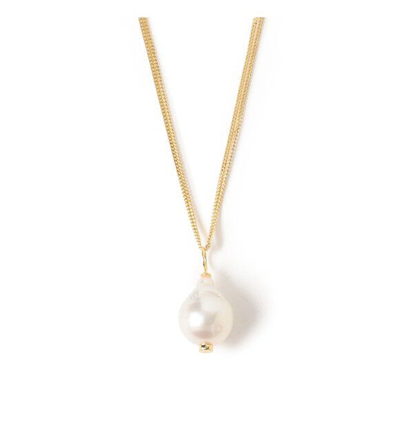 Demi-Luxe BEAMS 「AYUS / バロックパール Wチェーン ネックレス」|その他|