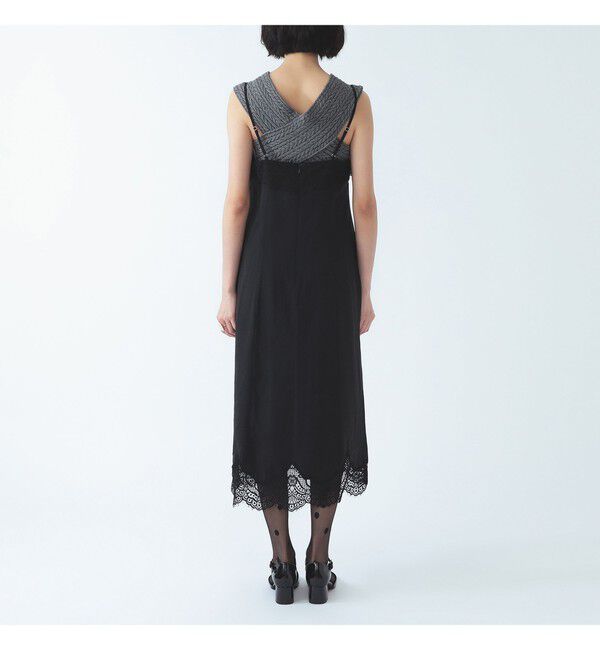 Ray BEAMS 「レース 切り替え Vネック キャミ ワンピース」|ワンピース|