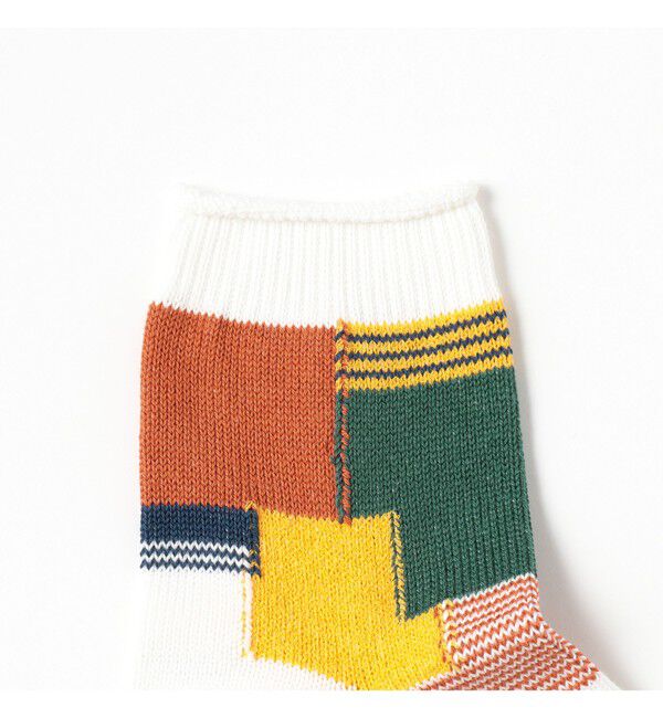 BEAMS「BEAMS｜パッチワーク クォーター ソックス」|ソックス|