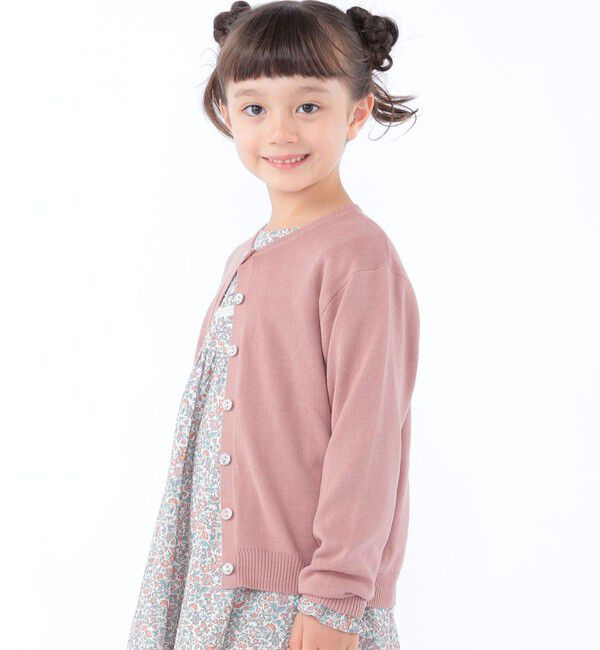 SHIPS KIDS「SHIPS KIDS:100～130cm / リバティ ボタン カーディガン」|カーディガン|