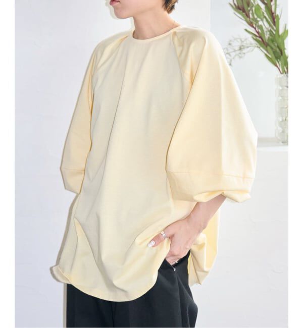  「[THE MOOD] パフスリーブ ロンTEE：カットソー」|Tシャツ・カットソー|イエロー