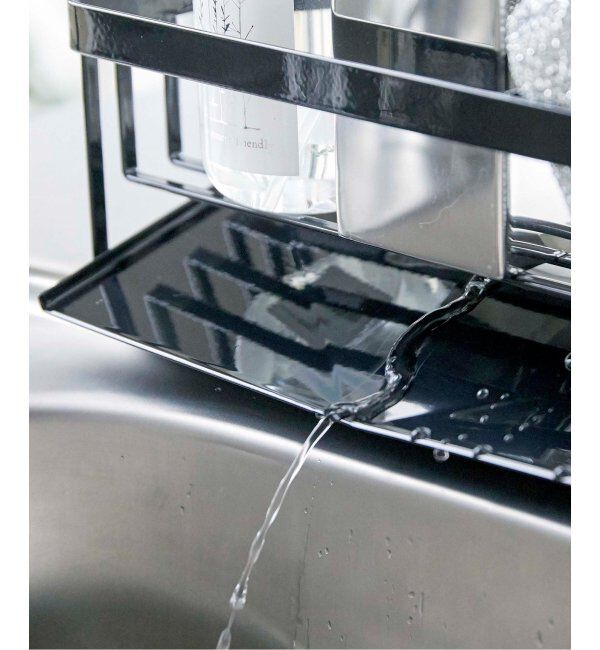 journal standard Furniture「《WEB限定》【tower/タワー】水が流れるスポンジ&ボトルホルダー」|食器・キッチングッズ|