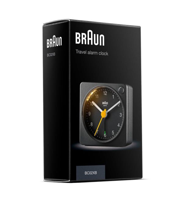 HIROB「BRAUN ALARM CLOCK BLACK BC02XB」|クロック・置時計|