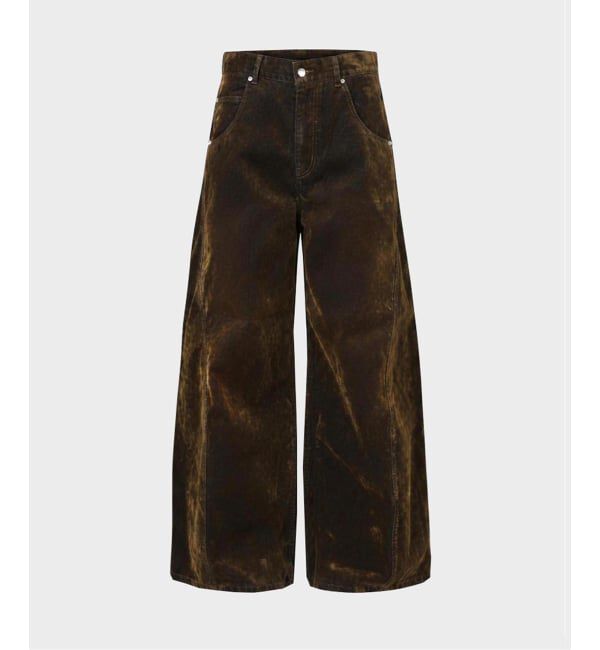 JOINT WORKS「≪予約≫NOCTO ARCHIVE/ノクト アーカイブ Cutting Flocky Wide Denim」|デニム|ブラウン