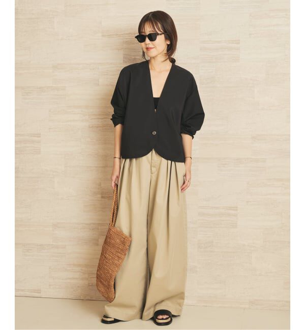 Plage「《WEB限定追加》R&rsquo;IAM Super wide CHINO パンツ 3」|チノ|