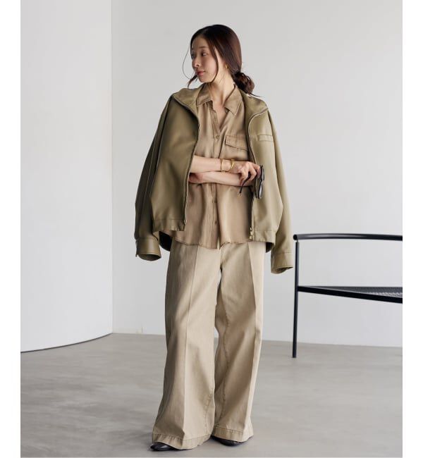 Plage「《予約》Leather like wash ブルゾン」|その他|