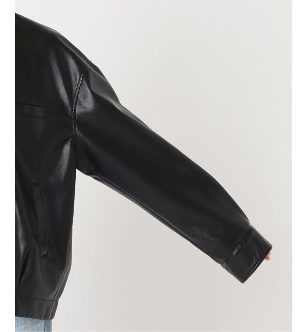Plage「《予約》Leather like wash ブルゾン」|その他|