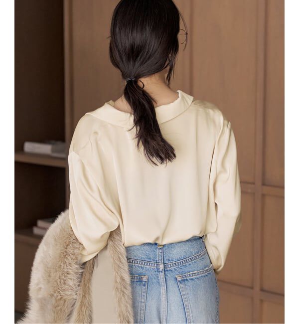 Plage「《予約》dull satin classic シャツ」|シャツ・ブラウス|