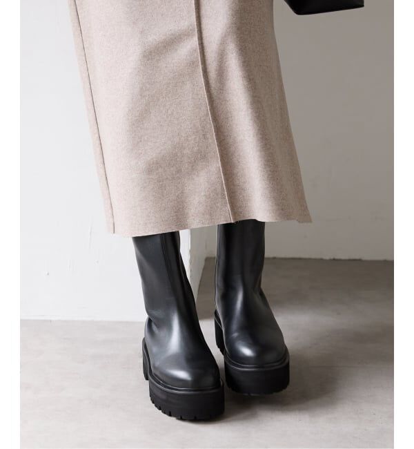 VERMEIL par iena「《追加》CAMINANDO カミナンド 別注 ウシロZIPブーツ」|ショートブーツ|