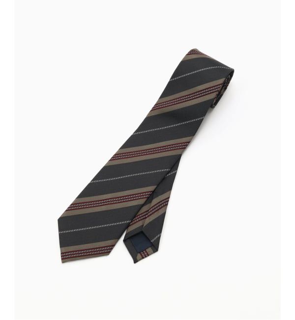 EDIFICE「Holliday & Brown(ホリデー & ブラウン）Jacquard Stripe Tie」|ネクタイ・蝶ネクタイ|ブラウン A