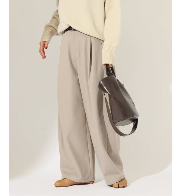 JOURNAL STANDARD「《予約》ウォーム TRW タックバレルパンツ」|その他|ベージュ