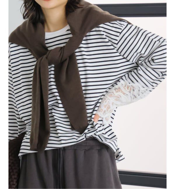 JOURNAL STANDARD「《予約》スリーブレースプルオーバー」|Tシャツ・カットソー|