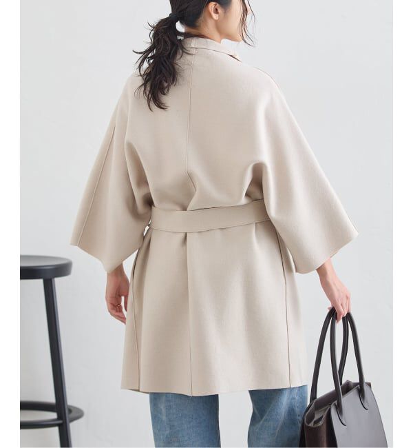 journal standard L'essage「《予約》HARRIS WHARF LONDON 別注 Women kimono mantle pressed wool コート」|その他|